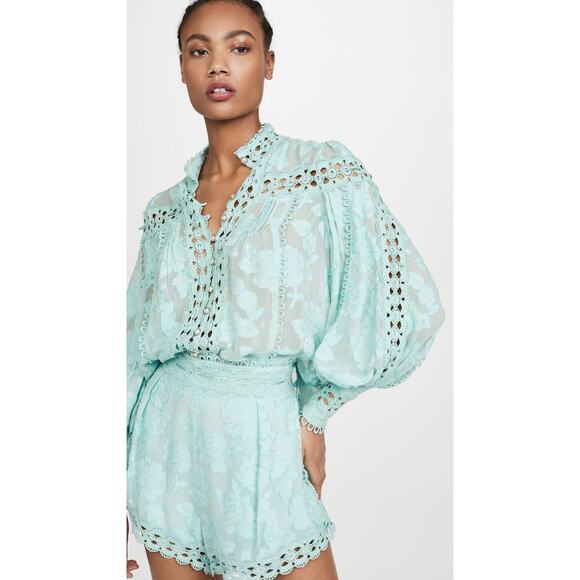 Rahi Poppy Ana Blouse - XS - Aqua - Picture 3 of 6